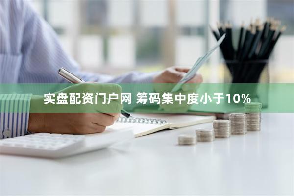 实盘配资门户网 筹码集中度小于10%