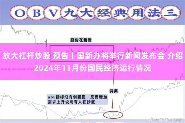 放大杠杆炒股 预告丨国新办将举行新闻发布会 介绍2024年11月份国民经济运行情况