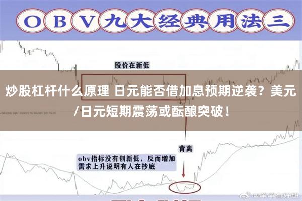 炒股杠杆什么原理 日元能否借加息预期逆袭？美元/日元短期震荡或酝酿突破！